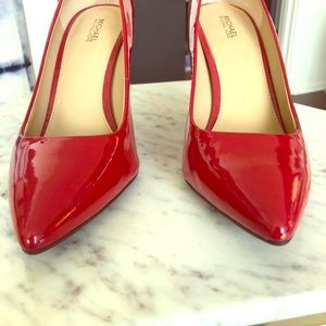 Michael Kors Red Patent Leather Pumps